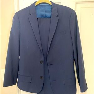 ASOS slim River Island navy suit